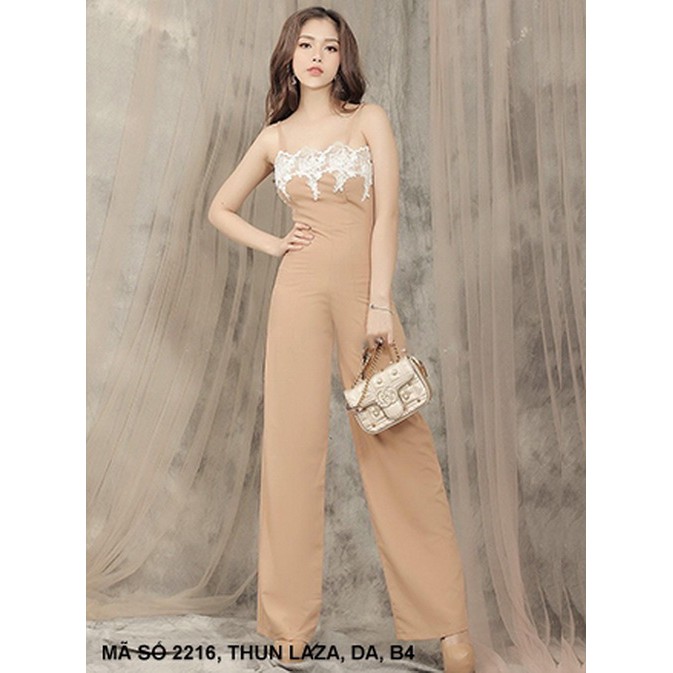 MyDu Shop MS 2216 จั้มสูทอกลูกไม้