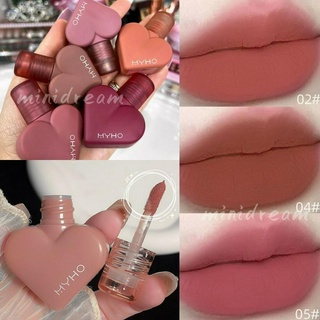 Myho Love Mousse ลิปสติก ลิปกลอส เนื้อแมตต์ กํามะหยี่ สีน้ําตาลนู้ด 5 สี