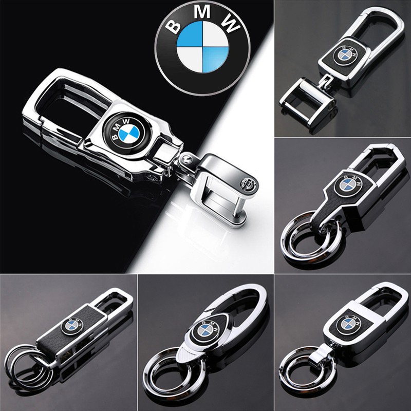 BMW Logo Metal Car Keychain Key ring Car Key Holder With BMW Emblem for Bmw