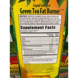 Green Tea Fat Burner มี200เม็ด