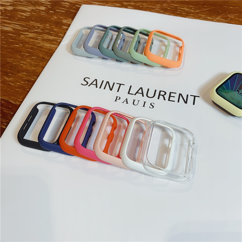 เคสแข็ง PC สําหรับ iWatch Series 9 8 7 6 5 4 40 มม. 44 มม. 45 มม. 41 มม. iWatch Case