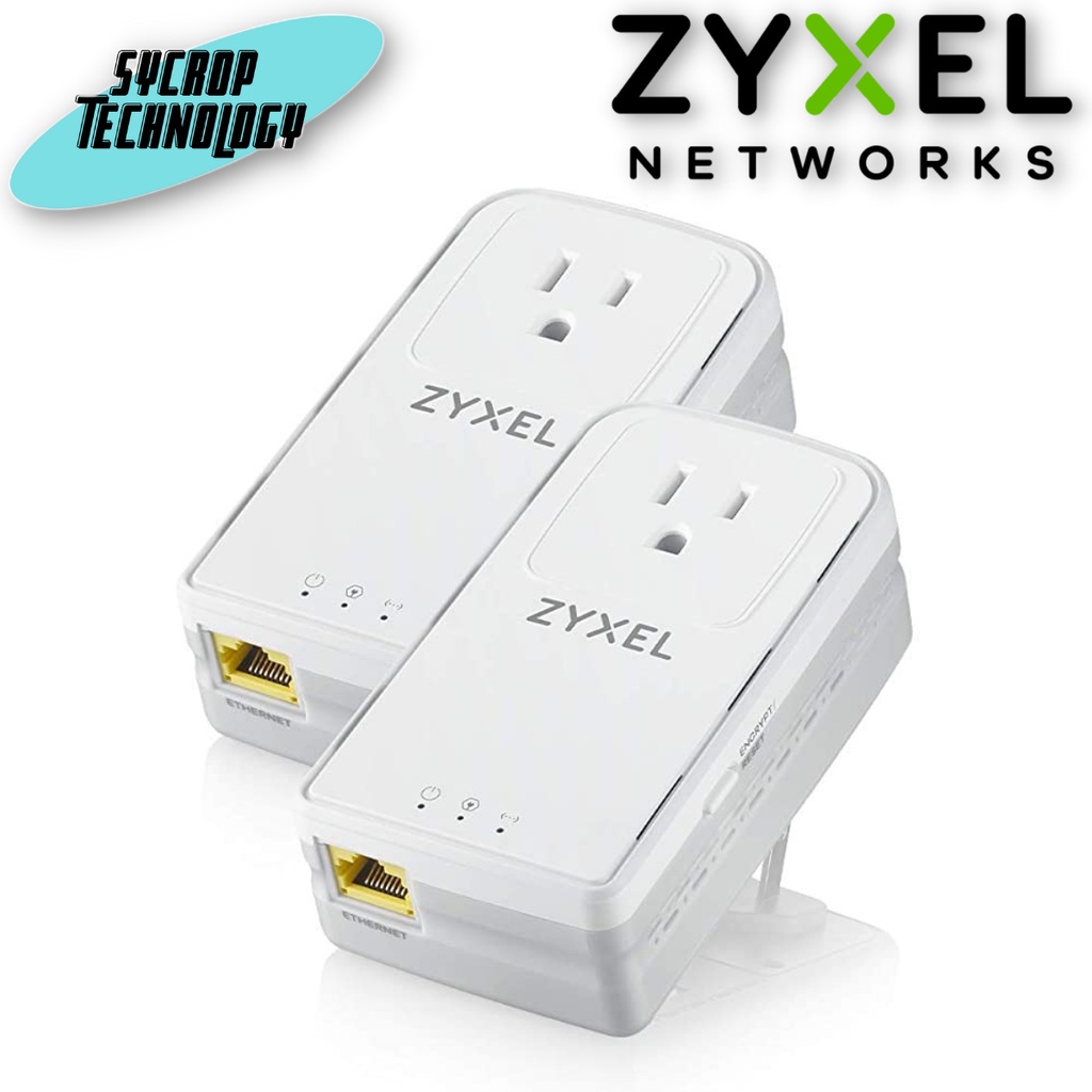 ZYXEL Powerline PLA6456 (เพาเวอร์ไลน์) G.hn 2400 Mbps wave 2 Gigabit Ethernet Adapter