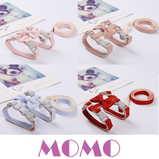 MOMO (CE06)สายจูงรัดอกรูปโบว์ สายจูงรัดอกแมว Bow Harness