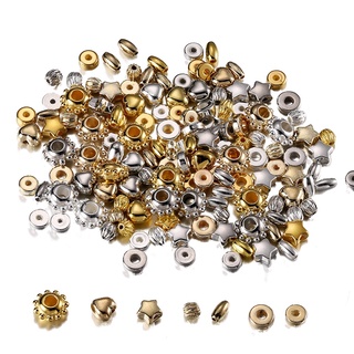 St.kunkka 200 ชิ้น ลูกปัดโลหะเลียนแบบ CCB ลูกปัดรูปไข่รูป ลู…