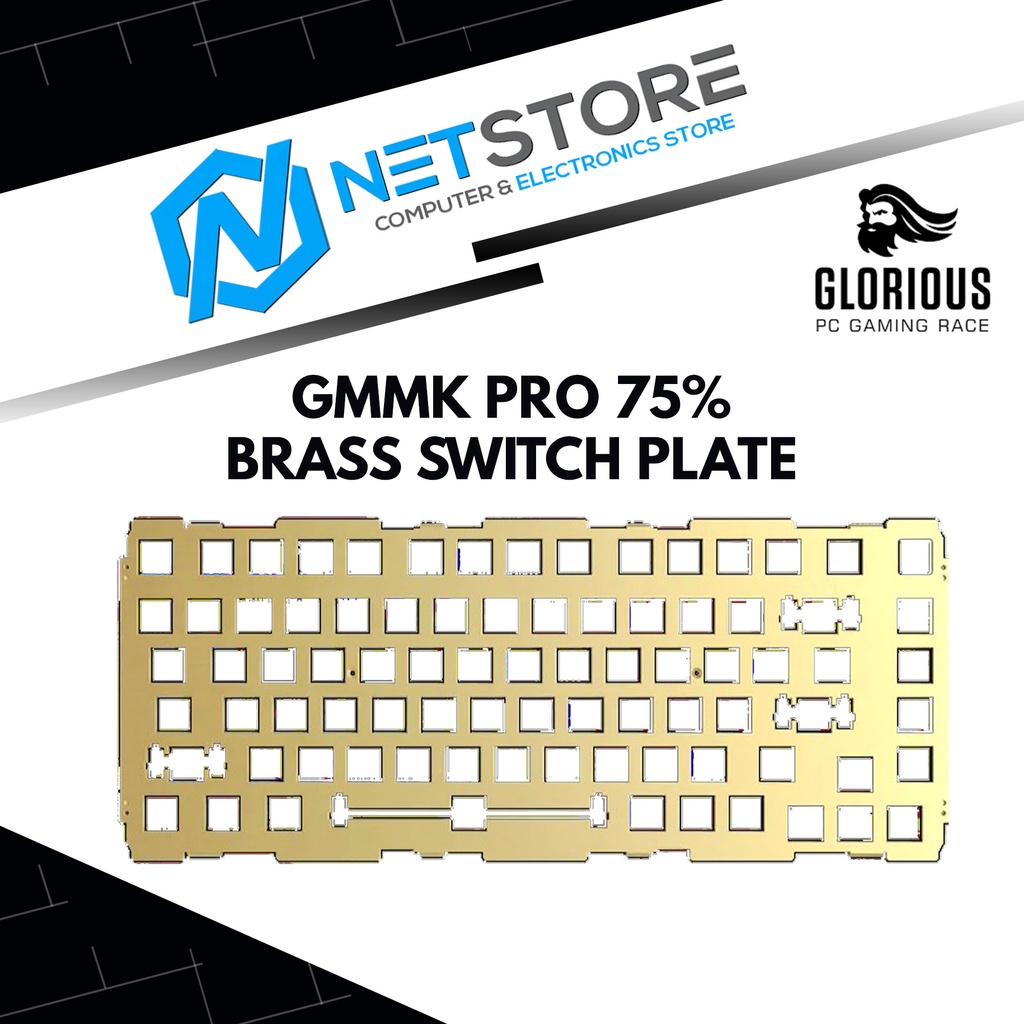 GLORIOUS GMMK PRO 75% - แผ่นสวิตช์ BRASS - GLO-ACC-P75-SP-B
