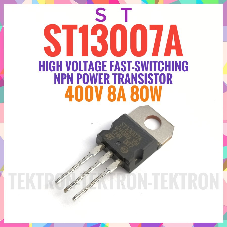 ST ST13007A NPN ทรานซิสเตอร์พลังงาน ST13007 400V 8A 80W 13007 เดิม