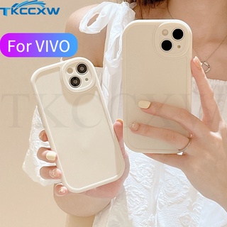 เคสโทรศัพท์มือถือ ป้องกันเลนส์กล้อง กันกระแทก สีขาว สําหรับ Vivo X27 X30 X50 X60 X70 X80 Pro X70T X60T X23 X21 UD V21e XNote V23e V23 V20 Pro