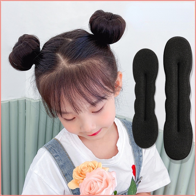 4 ชิ้นฟองน้ําผม Tie Half Ball Head อุปกรณ์จัดแต่งทรงผม Ball Head ดอกไม้ Bud Head Handy เครื่องมือ 2022 สไตล์ใหม่ผม Tie หญิง