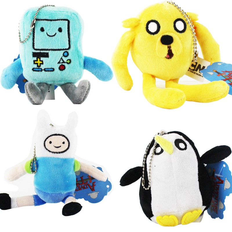 พวงกุญแจตุ๊กตาเพนกวิน สุนัข Finn and Jake ขนาด 7 ซม. 4 สไตล์ ของขวัญคริสต์มาส สําหรับเด็ก