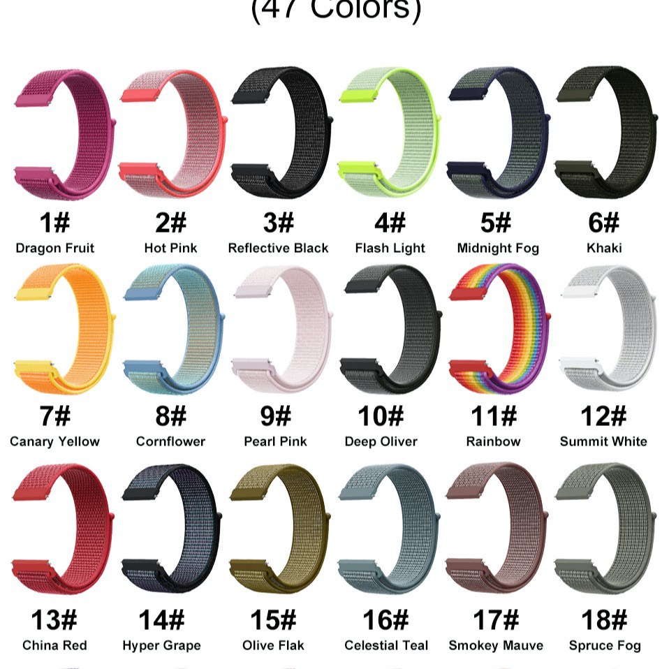 🇹🇭สายนาฬิกา 20 mm Garmin Vivoactive 3 5 Forerunner 645 245 165 venu SQ Coros Pace2 APEX 42mm Samsung Active 2 3 41mm