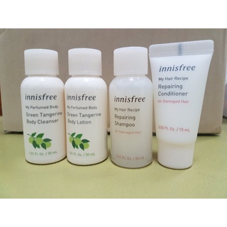 เหมาะเดินทาง) innisfree my perfumed body green tangerine cleanser+lotion 30 ml