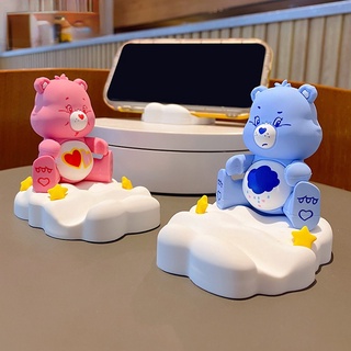 We Care Bear ขาตั้งโทรศัพท์มือถือ แบบพกพา สําหรับตั้งโต๊ะ