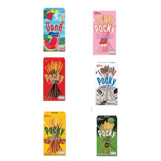 ป็อกกี้ Pocky  บิสกิตแท่งเคลือบช็อกโกแลต,แตงโม,ชาเขียว,ครีม คุ๊กกี้,อัลมอนด์