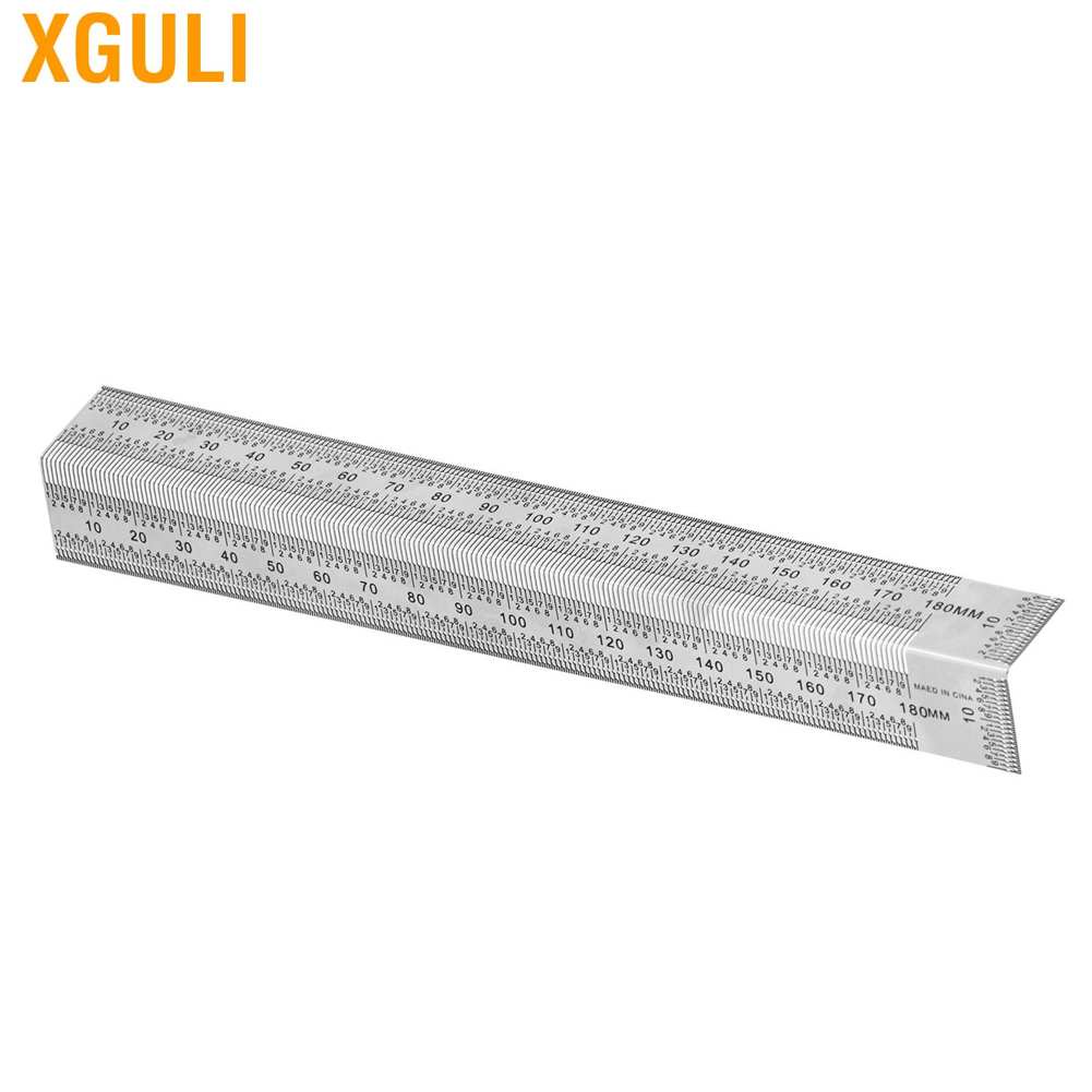 Xguli Stainless Steel Line Ruler 7inch Portable Precison Metal for ...