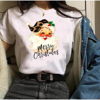 Womens Plaid Truck Tree Print Christmas Tree New Year T-shirt Female Graphic T Tee Shirt