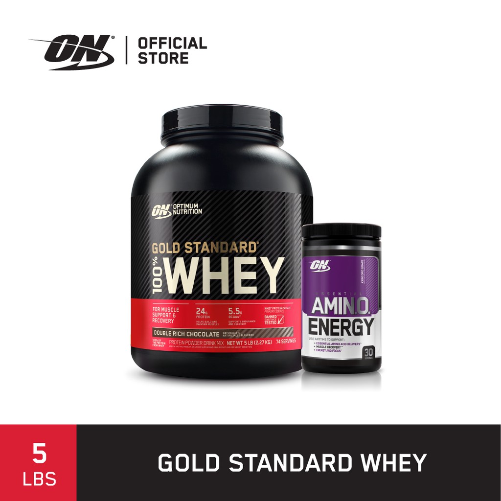 Optimum Nutrition Gold Standard Whey Protein 5 Lbs. รส Chocolate Amino ...