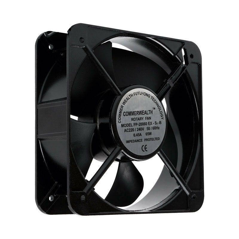 พัดลม FP20060 EX-S1-B พัดลมระบายอากาศ 8นิ้ว 220v 0.45A 65W ขนาด 200×200×60mm