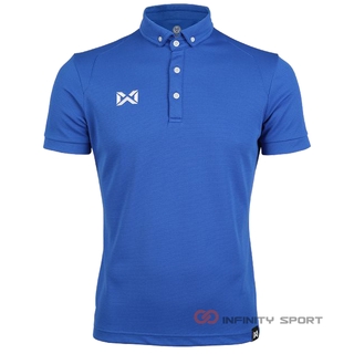 Warrix เสื้อโปโล รุ่น Scale wa 3315 สีน้ำเงิน ( wa 3315N )