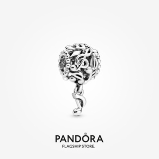 Pandora เครื่องรางฉลุลายโน้ตดนตรี ของขวัญวันเกิด สําหรับสุภาพสตรี p825