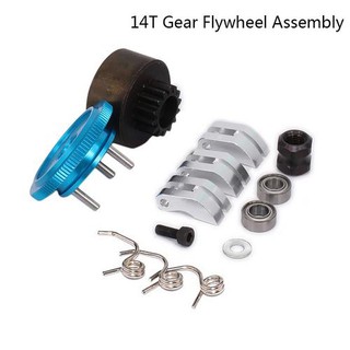 14 T Gear Flywheel Assembly อะไหล่สําหรับ 1 / 8 Rc 1 / 9 Rc Car Hsp