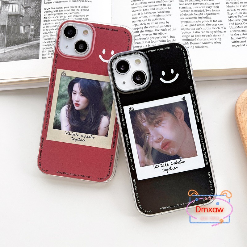 เคสโทรศัพท์มือถือแบบนิ่ม ใส ลายหน้ายิ้ม พร้อมช่องใส่บัตร สําหรับ Vivo V23E V23 V21E V21 V20 SE Y19 Y20 Y20i Y20S Y12S Y11S Y11 Y12 Y13 Y15 Y17 Y93 Y91C Y91 Y95 Y85 V9 Y81 Y83 Y71