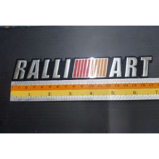 Logo Rallart ของรถ Mitsubishi งานเรนซิ่น 18x3cm