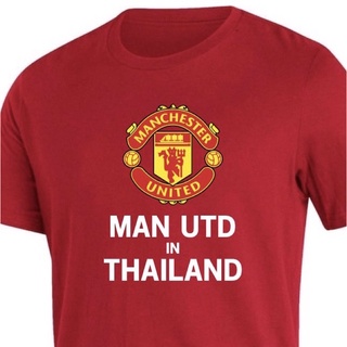 เสื้อยืดคอกลมcrew neck“Man Utd in THAILAND” 🇹🇭 เสื้อยืด Man Utd ลายใหม่S-4XL