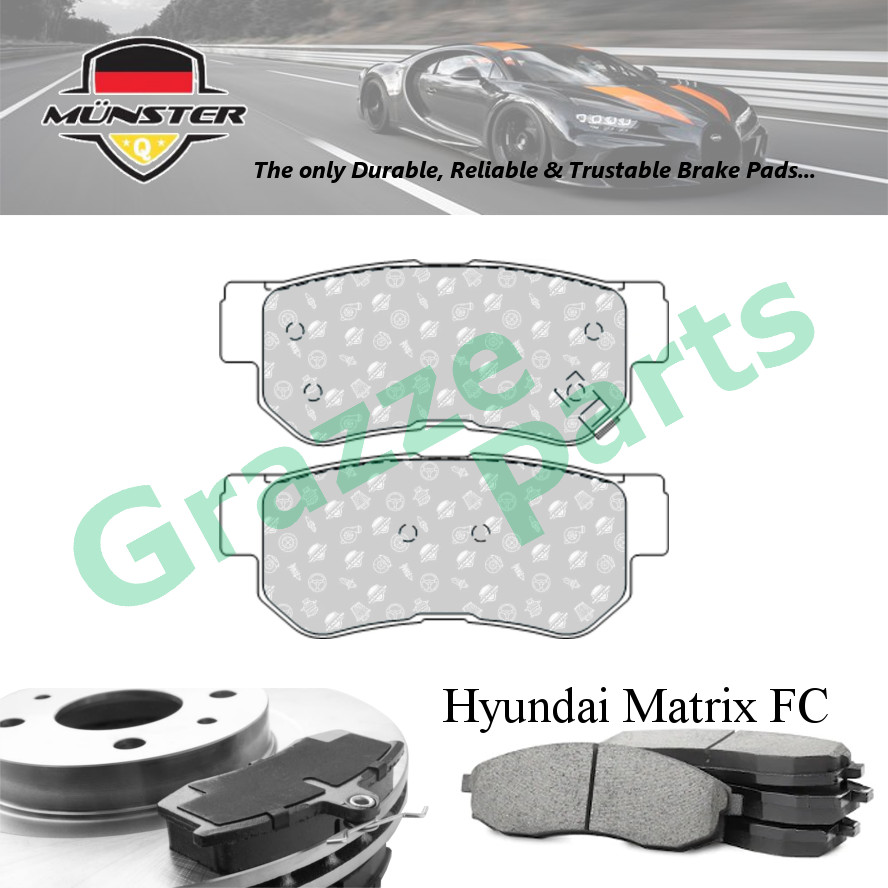 Münster แผ่นดิสก์เบรคด้านหลังสําหรับ Hyundai Matrix FC 1.6 1.8 2002-2009 G4ED-G G4EB-G