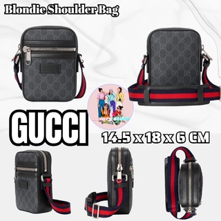 GUCCI/GUCCI กระเป๋าผู้ชาย/กระเป๋าสะพายข้าง/กระเป๋าซิป/สีดำ/ใหม่! ของแท้ 100% / โปรดติดต่อฝ่ายบริการลูกค้าสำหรับรายละเอีย