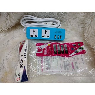 ปลั๊ก2รู3usb 5เมตร 10แอม 250V. 2500W