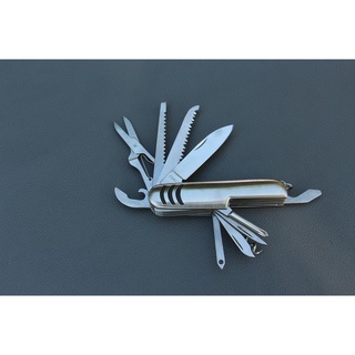 ชุดเครื่องมืออเนกประสงค์  (สีเงิน) - Multi Tool  Travel / Camping. 10 in 1