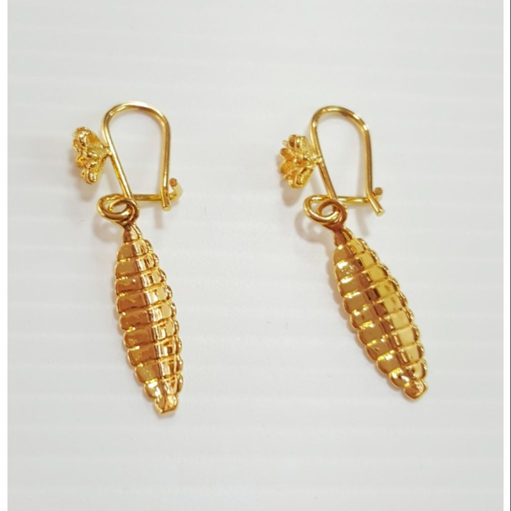 ต่างหูชุบทองห้อย E 8500