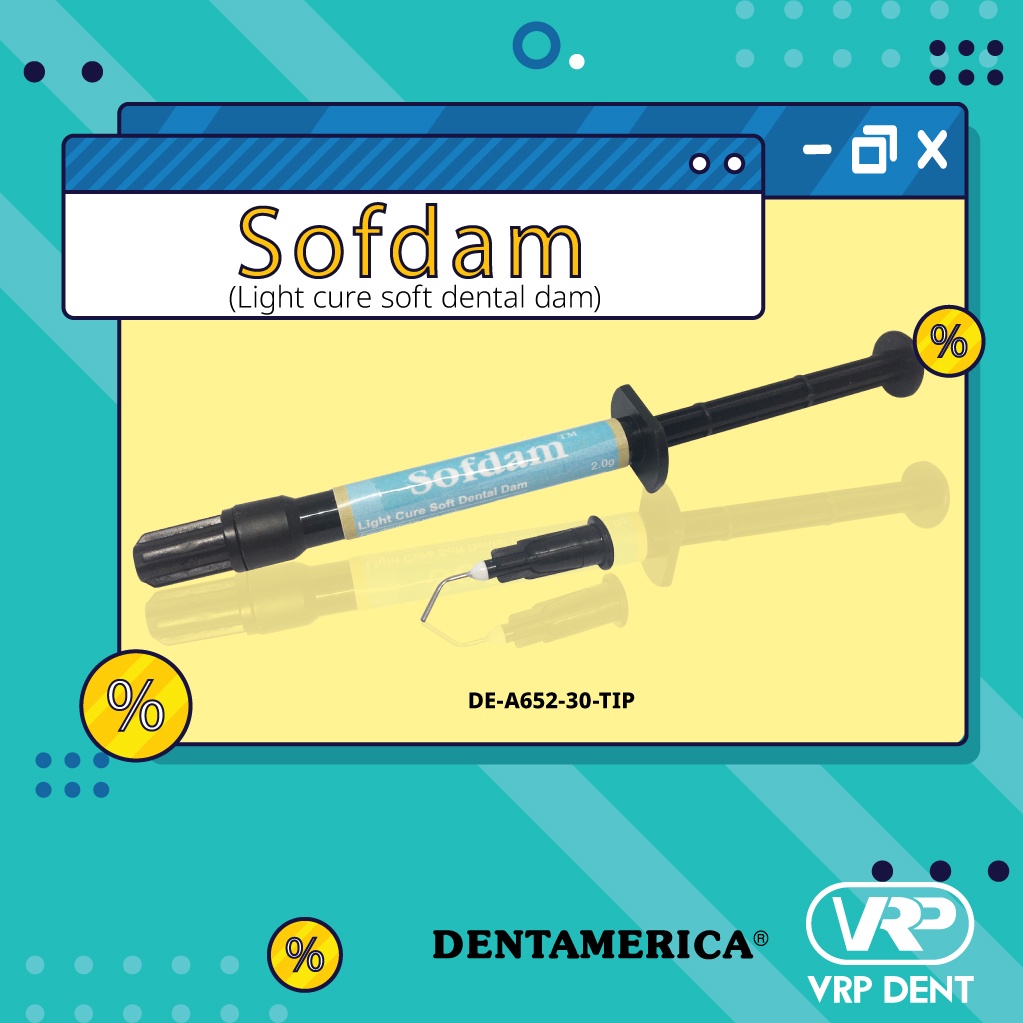 SofDam Light cure soft dental dam 2g DE-A652-30+T