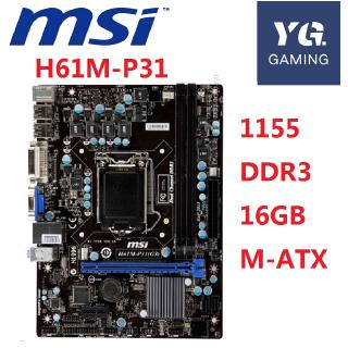 MSI H61M-P31  DDR3 LGA 1155 H61 H61M