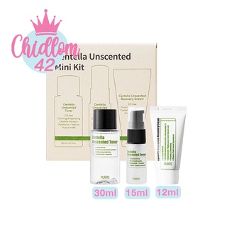 ส่งเร็ว✈️ของแท้👍🏻 PURITO CENTELLA UNSCENTED MINI KIT เซตพกพา มี Toner 30ml + Serum 15ml + Cream 12ml