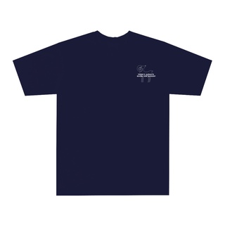 After You Navy T-Shirt - เสื้อยืดโอเวอร์ไซส์สีกรม