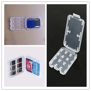 กล่องเก็บเมมโมรี่การ์ด Sd Flash Storage Tfsdms แบบสั้นสีขาว 1 ชิ้น