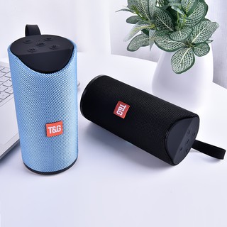 TG113 FM Radio Wireless Music Column Portable Bluetooth Speaker Outdoor soundbar Stereo Surround sound Box TF boombox