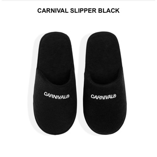 CARNIVAL SLIPPER BLACK size m(27.3cm), L (30cm)