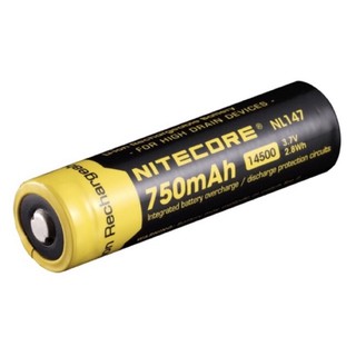 ถ่านชาร์จ Nitecore NL147(14500)750mAh 3.7Vของแท้ 1 ก้อน