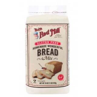 Bobs Red Mill Gluten Free Homemade Wonderful Bread แป้งขนมปัง ปราศจากกลูเตน จัดส่งทันที รับประกันของแท้ 100453g (16oz)