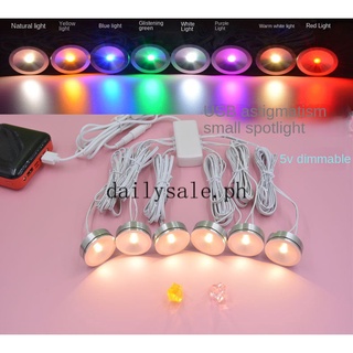 ไฟสปอตไลท์ Led แบบบางพิเศษ หรี่แสงได้ ชาร์จ USB แฮนด์เมด สําหรับติดเพดาน ตู้โชว์เครื่องประดับ ตู้ไวน์