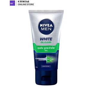 NIVEA MEN นีเวีย เมน ไวท์ ออยล์ เคลียร์โฟม โฟมล้างหน้าคุมมัน ดูกระจ่างใส (165-291-2)(165-292)(165-209)