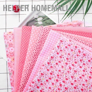 Helper Homemall ชุดเครื่องนอนผ้าฝ้ายทรงสี่เหลี่ยม Diy 7 ชิ้นขนาด 25x25 ซม.