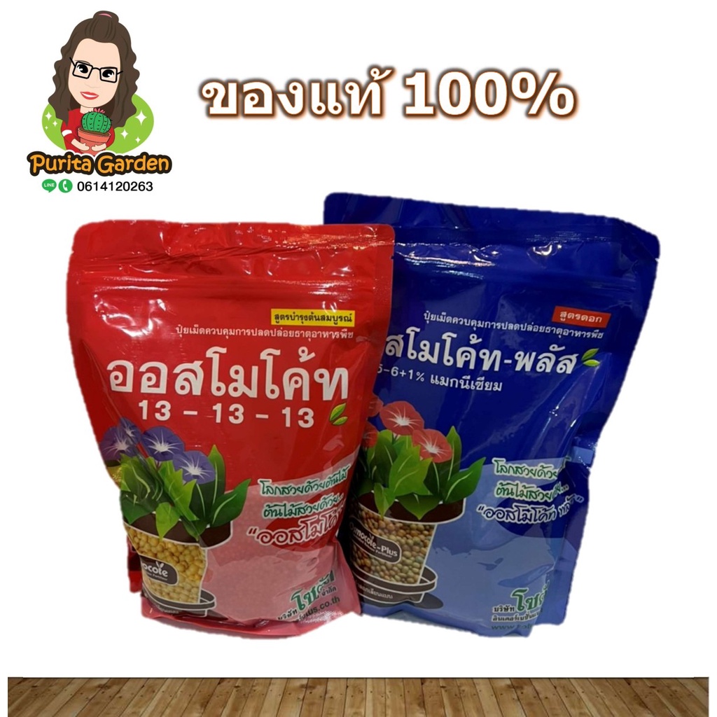 ซื้อ (เก็บโค้ด ฟรี ค่าส่ง)ปุ๋ยเม็ดออสโมโค้ท บำรุงต้น&เร่งดอก สูตรละลายช้า ขนาด 1 Kg.ภาพสินค้าตามหน้าปกบรรจุหีบห่อจากโรงงาน