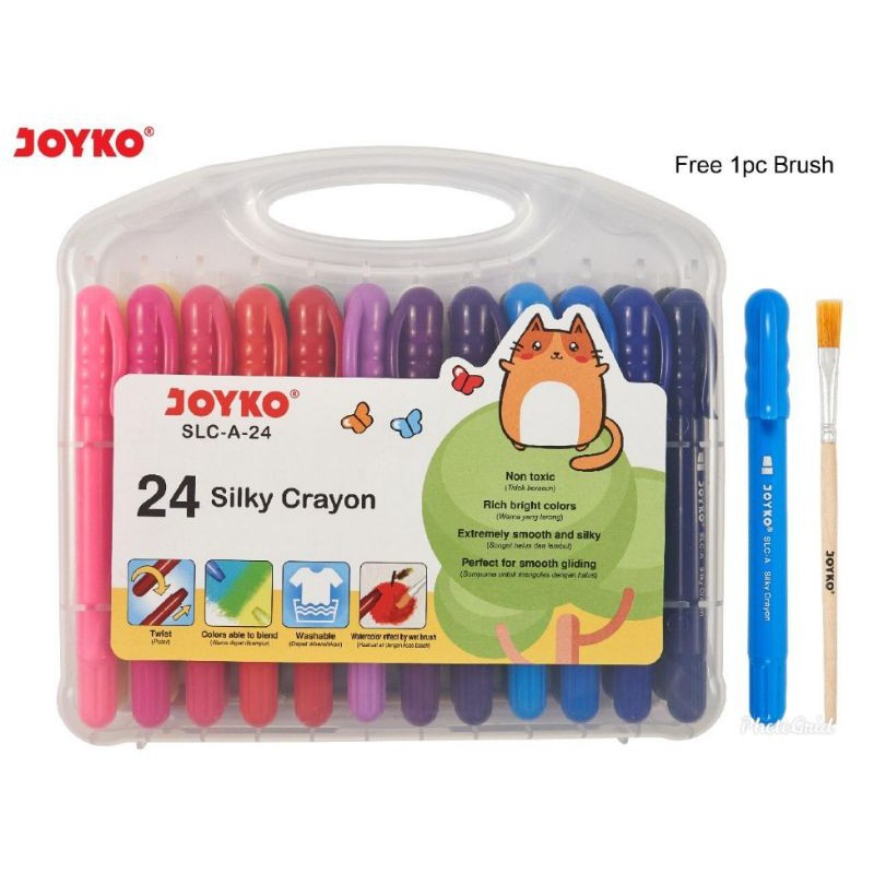 Silky Crayon 24 สี Joyko / Fine Crayon