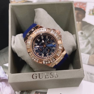 Guess หน้าปัด 4.0 ถึง 4.2 สายซิลิโคนตัวเรือนเป็นสแตนเลส