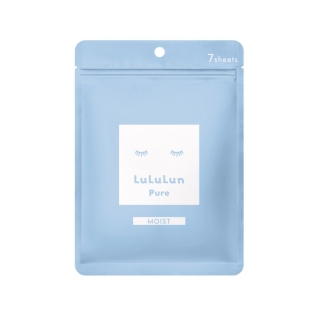 (ซอง 7 แผ่น) LuLuLun Pure Moist Face mask ลูลูลูน แผ่นมาส์กหน้า สูตรผิวชุ่มชื้น ป้องกันริ้วรอย เพียว มอยซ์