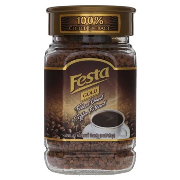 Festa เฟสต้า โกลด์ กาแฟสำเร็จรูป ฟรีซดราย เอ็กแทร็ค 100 กรัม (8858952801907)