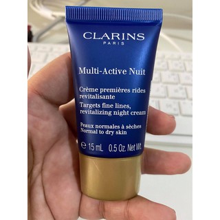 Clarins Multi - Active Nuit Targets fine lines,revitalizing night cream 15 ml.